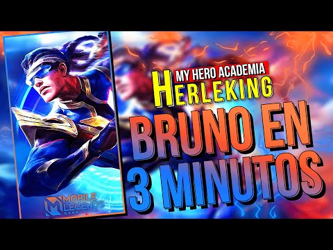 BRUNO EN 3 MINUTOS 😱Como usar a Bruno, Brumo Guía, tutorial - MOBILE LEGENDS ESPAÑOL