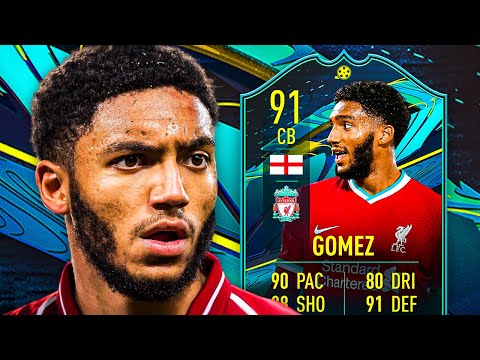 JUST A LITTLE OVERPRICED... 🤑 91 MOMENTS GOMEZ PLAYER REVIEW! - FIFA 21 Ultimate Team
