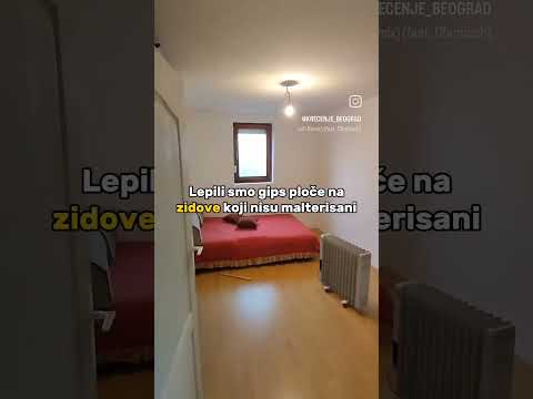 Lepljenje gipsanih tabli po zidovima,gletovanje i krečenje kuće na Kosmaju🤗