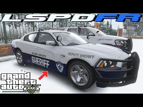 GTA 5 Live PD - Blaine County Sheriff - Saving Cops Lives - Snow Patrol (LSPDFR)