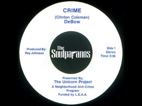 RARE FUNK 45t - DeBow - Crime - 1980 Unicorn Inc