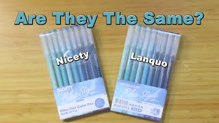 Are the Nicety Acrylic Gel Pens the same as The Lanquo Acrylic Gel Pens?