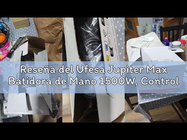 Vídeo relacionado con Ufesa Jupiter Max Batidora de Mano 1500W, Control de Velocidad Variable, Pantalla LCD, Función Turbo, 4 Cuchillas de Alta Eficiencia, Picadora 500 ml, Batidor Emulsionador y Vaso Medidor 600 ml