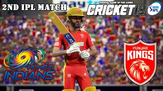 Mumbai Indians vs Punjab Kings 2nd IPL Match 2021 - Cricket 19 Gameplay 1080P 60FPS