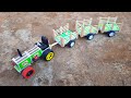 Diy How To Make Matchbox Tractor Train At Home Amazing Dc Motor Tractor Train Trolley