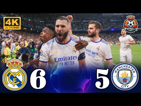 Rodrygo leads Real Madrid to the Historic remontada against Man City (6-5)🤯Champions League🌟 ¦ 4k 💫