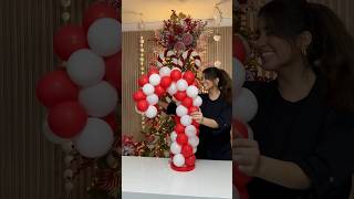 How to make a candy cane with balloons. Christmas Balloon Decor. Balloon Centerpiece for Christmas❤️