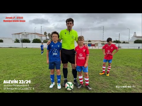 ALEVÍN J3ª 23/24 🎥RESUMEN ATLETICO PUEBLONUEVO 4 - EF PUEBLA DE LA CALZADA "C" 4 (4 Noviembre 2023)
