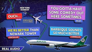 12 Funny and Friendly ATC conversations at New York Kennedy Airport. Real ATC