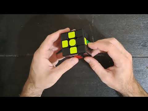 Abe's puzzles #78 Aligned White Cross + Yellow Cross on 3x3x3