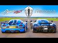Koenigsegg Regera Gegen Agera RST DRAG RACE
