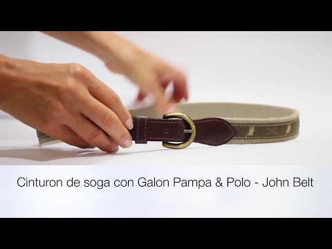Canvas print fabric Ribbon Casual Belt | Polo and Pampa Patterns for Men • Belt House