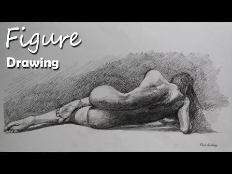 Mountains and Pine Tress Watercolor Pencil Landscape Drawing | steps to follow