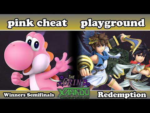 The Grind 114 pink cheat (Yoshi) vs playground (Pit, Dark Pit) Redemption Winners Semis