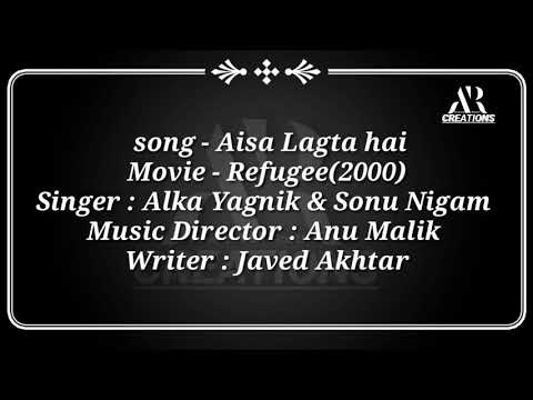 Aisa lagta hai karaoke for female singer /Refugee / sonu nigam & Alka / #anil_chauhan_karaoke
