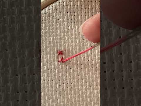 How to cross stitch #crossstitching #stitching #tutorial #crossstitchtutorial #crossstitch