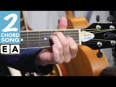 ABSOLUTE BEGINNERS EASY TWO CHORD SONG - "Three Is A Magic Number" guitar tutorial