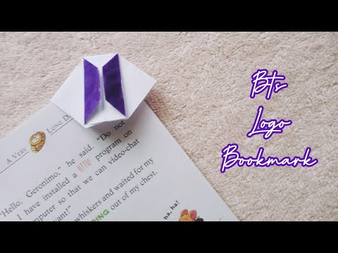 BTS Logo Bookmark•How to make BTS logo bookmark|