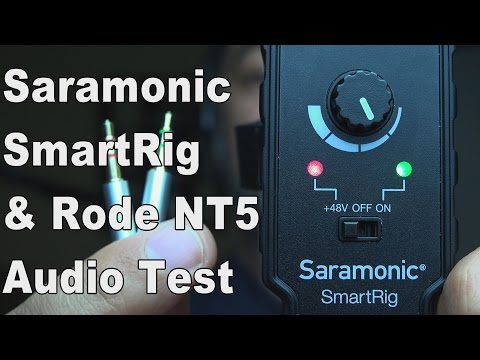 Saramonic SmartRig Cheap XLR to 3.5mm Phantom Power Microphone & Preamp - Rode NT5 - DSLR  Vlogging