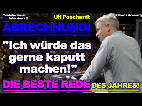 "Please everyone just keep doing what you're doing!"💥Ulf Poschardt is destroying the left-wing wo...