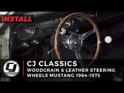 14" 9-Bolt GT350 Styled Woodgrain Steering Wheel Kit | 1965-1966 Mustang