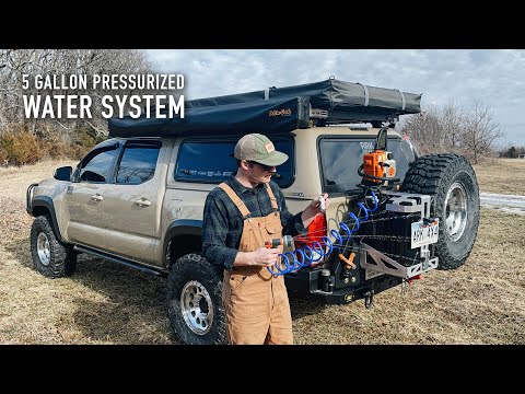 CAMP SHOWER! Sandy Cats Overland Shower System [5 gal Scepter Water Can]