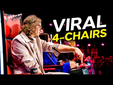 Top 20 UNREAL 4-Chair Turns on The Voice!