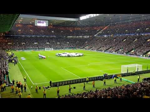 Amazing Atmosphere Celtic Park, Champions League Hymne, Celtic Glasgow-tv FC Bayern München,  31.11.