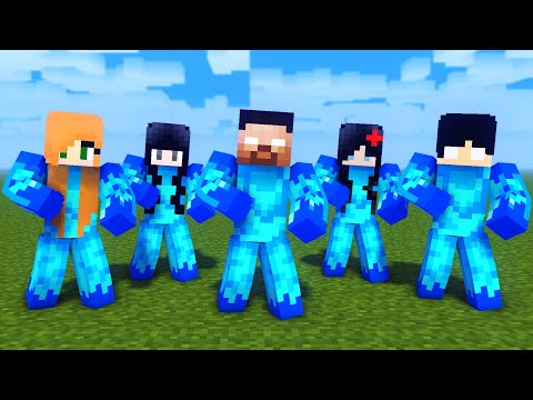 MONSTER SCHOOL : ICE HEROBRINE FAMILY DANCE JOANA MEME - MINECRAFT ANIMATION