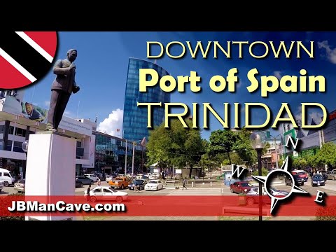 PORT OF SPAIN Downtown Trinidad and Tobago Tour Walking Video Part 1 | by JBManCave.com