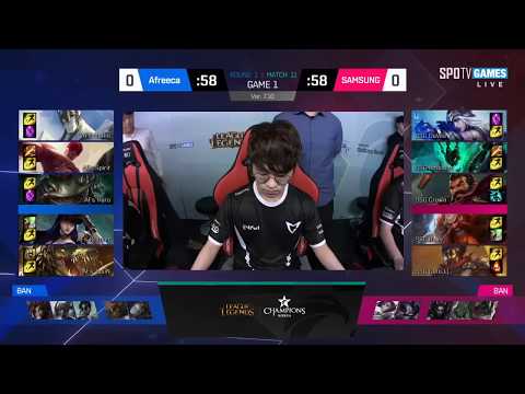AFS vs SSG Highlights Game 1 LCK SUMMER 2017 Afreeca Freecs vs Samsung W2D1