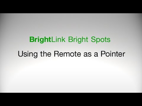 Using the Remote Control as a Pointer