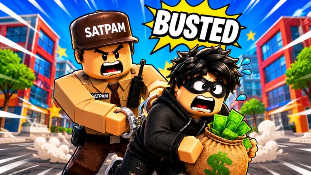 AKU MAIN POLISI TANGKAP MALING DI ROBLOX.... Lari atau Ditangkap