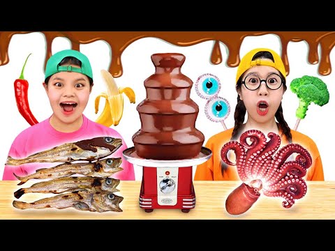 Chocolate Fondue Challenge TIMI mukbank
