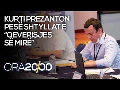Kurti prezanton pesë shtyllat e “Qeverisjes së mirë” - 13.08.2020 - Klan Kosova