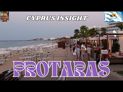 Enjoying a Sunset Walk in Protaras Cyprus - Building up an Appietite.