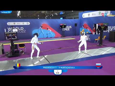 Sirius Epee 2022, WE Ind T32 Predescu ROU - Murtazaeva RUS