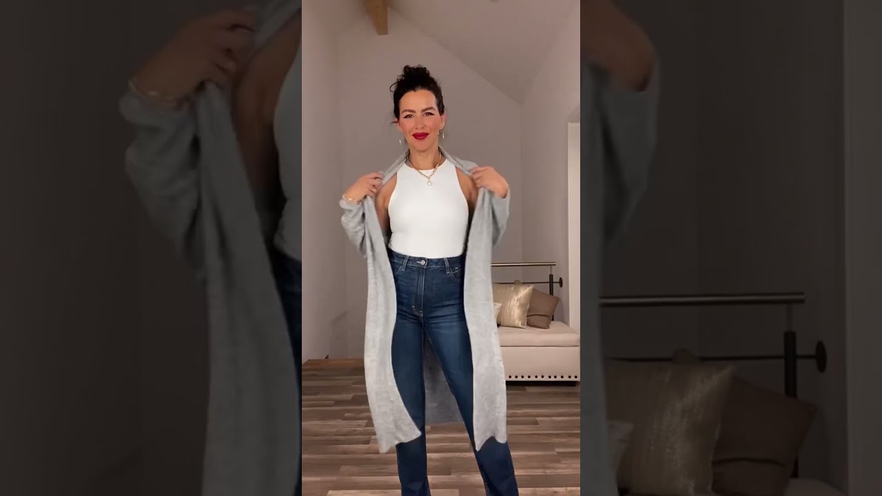 Easy cardigan hack! Double your cardigans!♥️ #hacks #shorts #short #cardigan