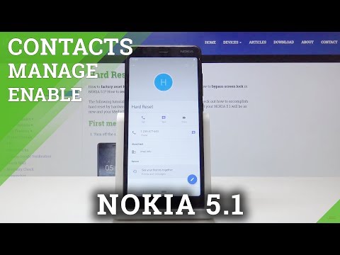 How to Add Contact Photo in NOKIA 5.1 - Personalize Contact Profile