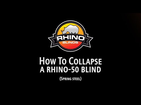 How to Collapse a Rhino-50 Blind (Spring Steel)