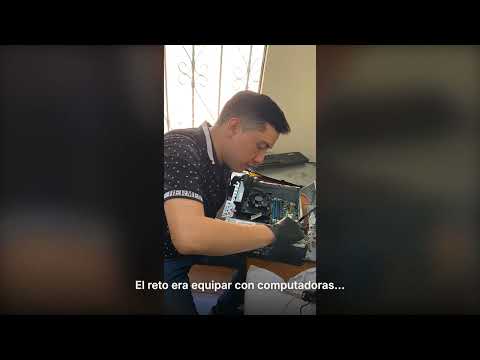 "Así transformamos un aula sin electricidad en un laboratorio de computación | Guatemala"