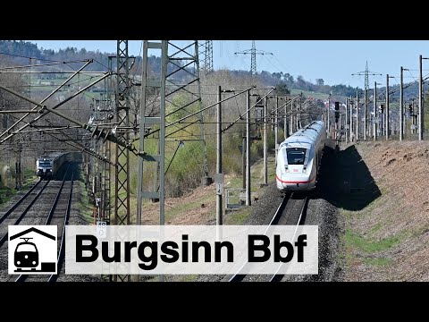 Betriebsbahnhof Burgsinn: Umleiter, Quietschie, IC 2, Güterzüge und viele ICEs