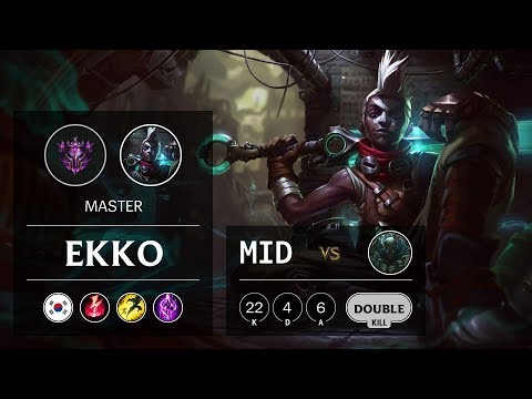 Ekko Mid vs Pyke - KR Master Patch 9.19
