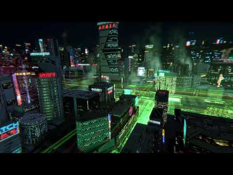 Low Poly Scifi City scene