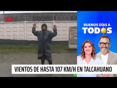 Sistema frontal: Vientos de hasta 107 K/H en Talcahuano y 120 mm de lluvia en Constitución | BDAT