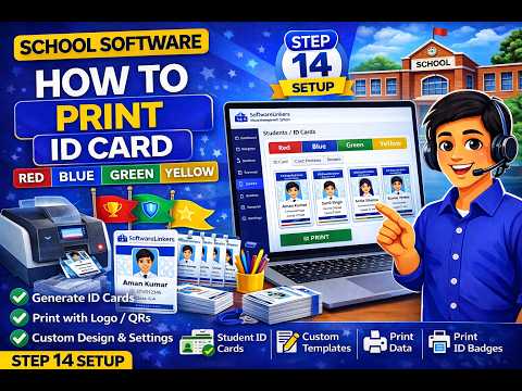  14 How to Print Student ID Card in School Software | Step-by-Step Guide 