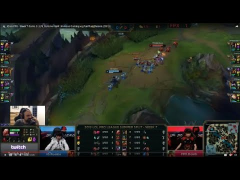 [PapaSmithy VOD Review] LPL Summer 2019 Week 7 FPX vs  Invictus Gaming Game 3