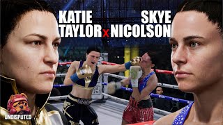ボクシングゲーム UNDISPUTED ケイティー・テイラー vs スカイ・ニコルソン
