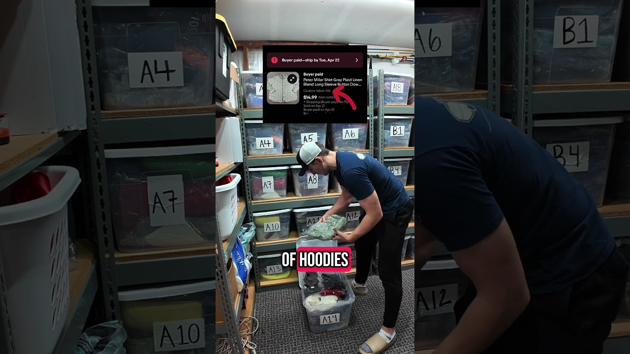 This is how I keep track of over 800 items in my eBay store inventory 🤠#SideHustle #eBayTips #Flip