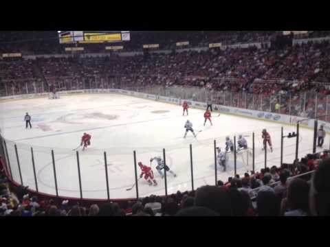 Daniel Alfredsson goal! Red Wings vs Maple Leafs